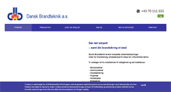 Desktop Screenshot of danskbrandteknik.dk