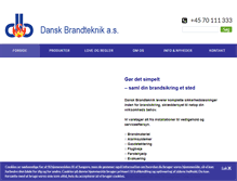 Tablet Screenshot of danskbrandteknik.dk